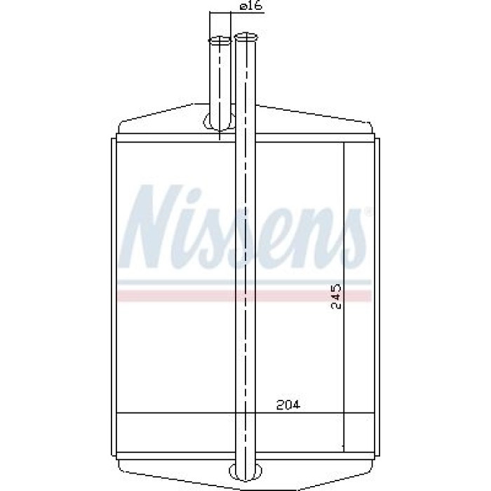 Nissens Heizungskühler PKW 71748 Nissens Heizungskühler PKW 71748