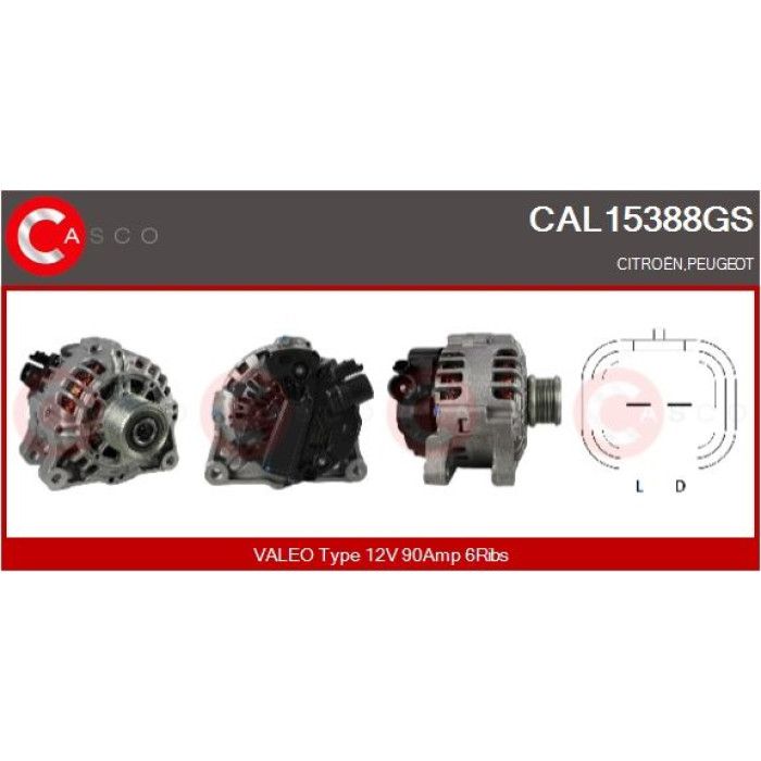 CASCO Generator CAL15388GS CASCO Generator CAL15388GS