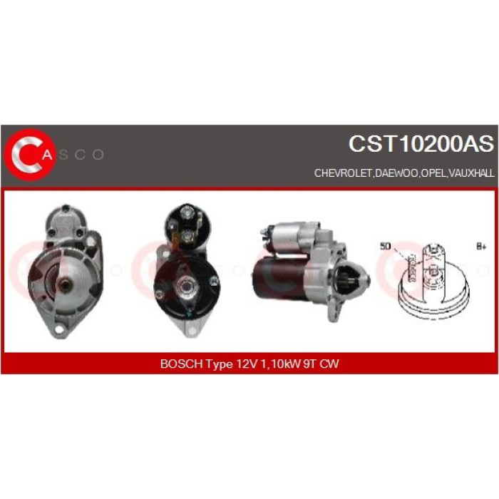 CASCO Anlasser CST10200AS CASCO Anlasser CST10200AS