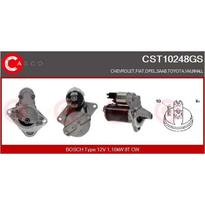 CASCO Anlasser CST10248GS