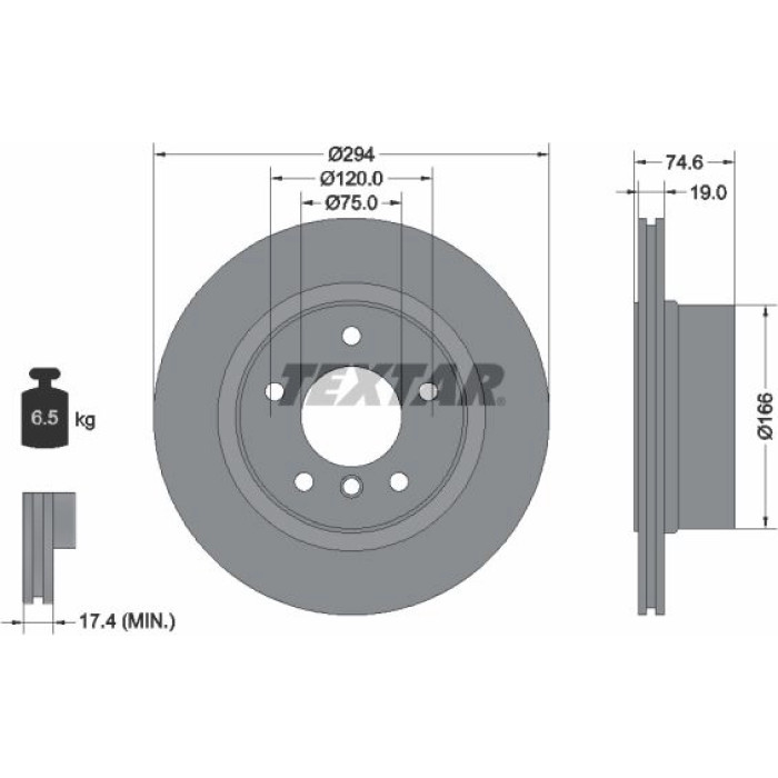 Textar Bremsscheibe 92146103 Textar Bremsscheibe 92146103