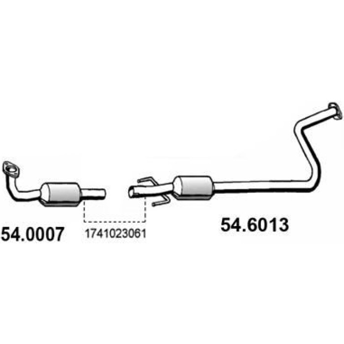 ASSO Mittelschalldämpfer 54.6013 ASSO Mittelschalldämpfer 54.6013
