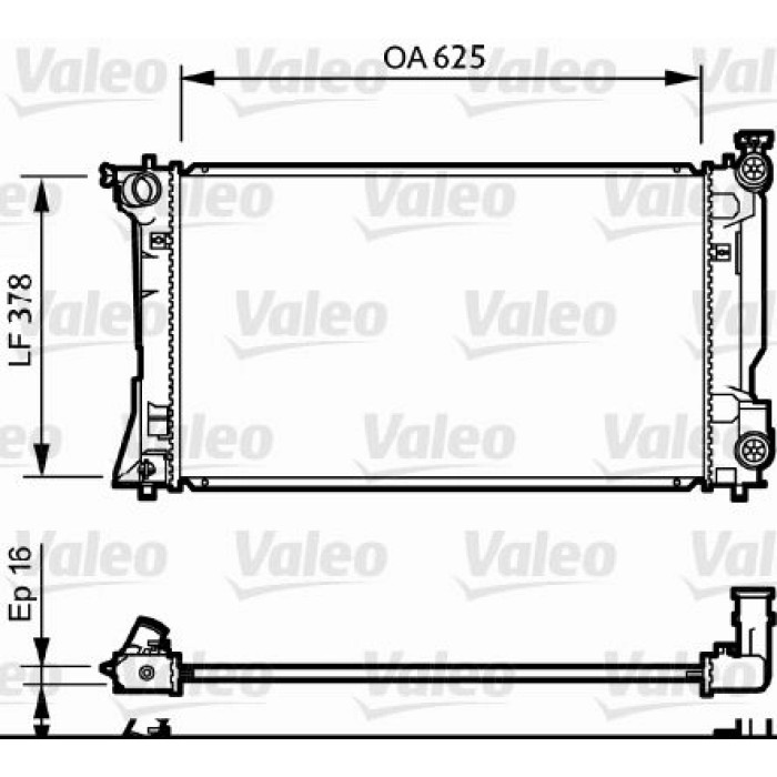 Valeo Motorkühler 734712 Valeo Motorkühler 734712