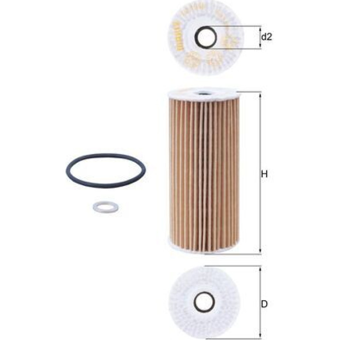 Mahle Original Ölfilter OX 1048D Mahle Original Ölfilter OX 1048D