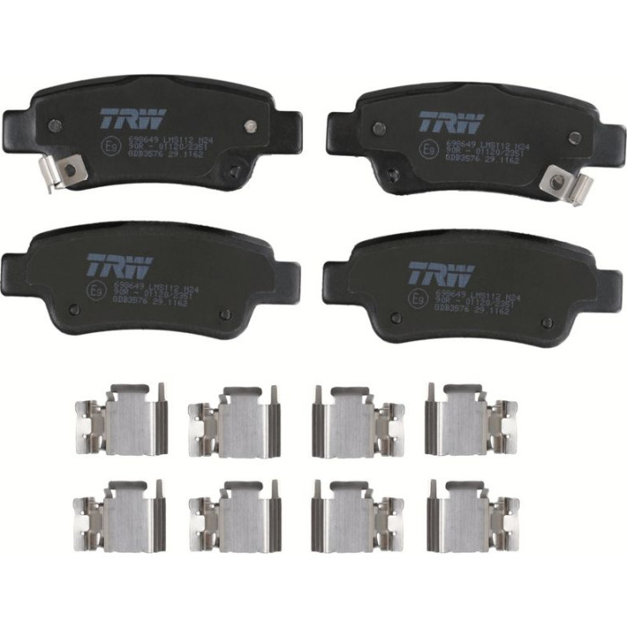 TRW Bremsbeläge Hinterachse GDB3576 TRW Bremsbeläge Hinterachse GDB3576