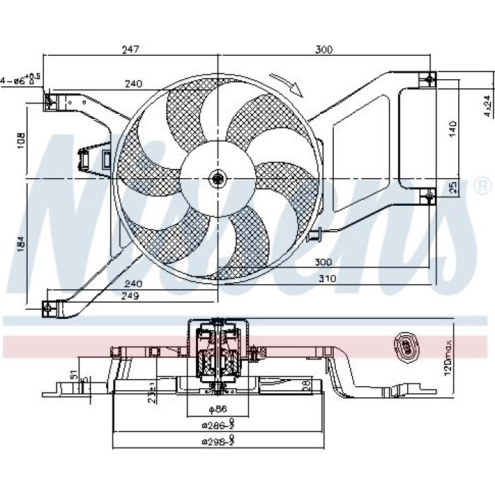 Nissens Kühlerlüfter PKW 85714 Nissens Kühlerlüfter PKW 85714