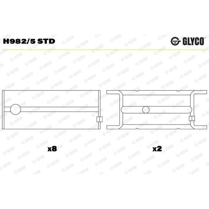 KURBELWELLENLAGER H982/5 STD KURBELWELLENLAGER H982/5 STD