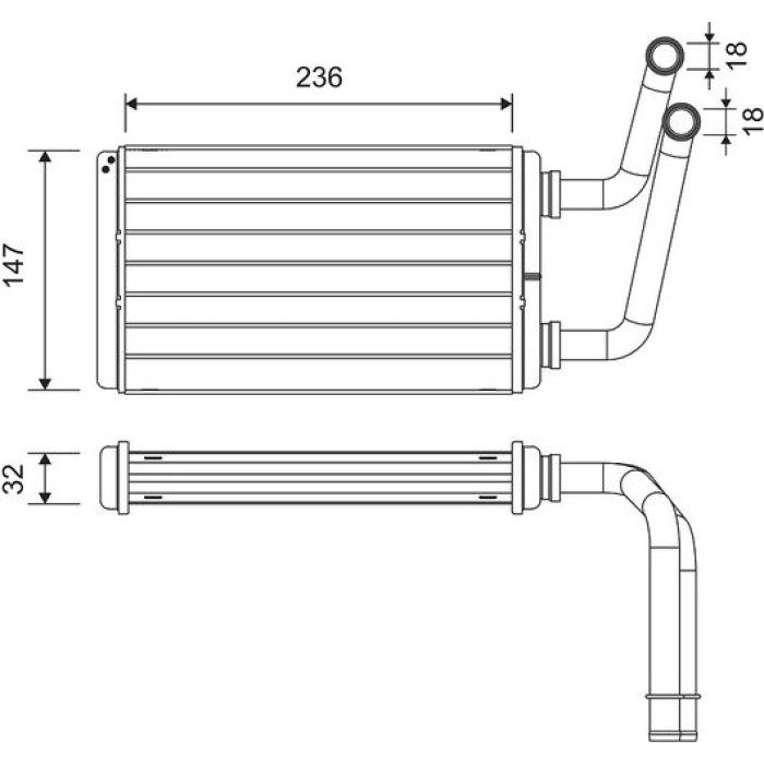 Valeo Wärmetauscher 811528 Valeo Wärmetauscher 811528