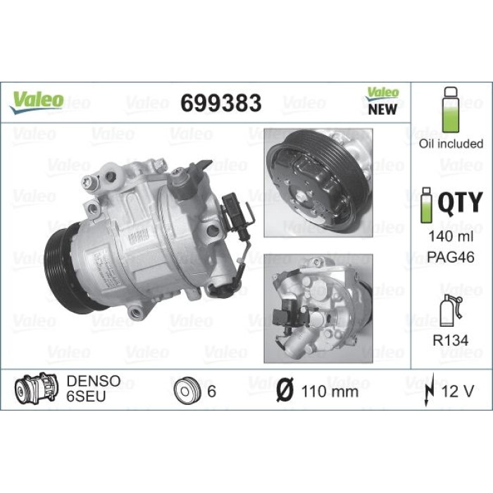 Valeo Kompressor 699383 Valeo Kompressor 699383