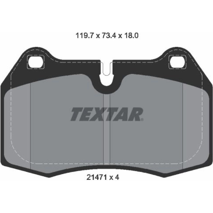 Textar Bremsbelagsatz 2147102 Textar Bremsbelagsatz 2147102