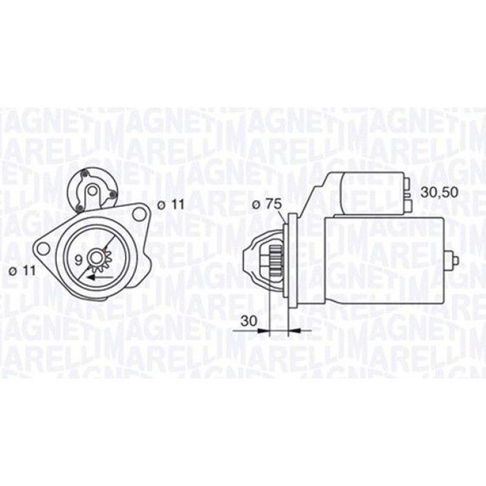 Magneti Marelli Anlasser 063280034010 Magneti Marelli Anlasser 063280034010