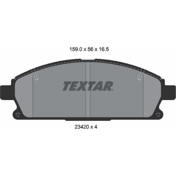 Textar Bremsbelagsatz 2342004 Textar Bremsbelagsatz 2342004