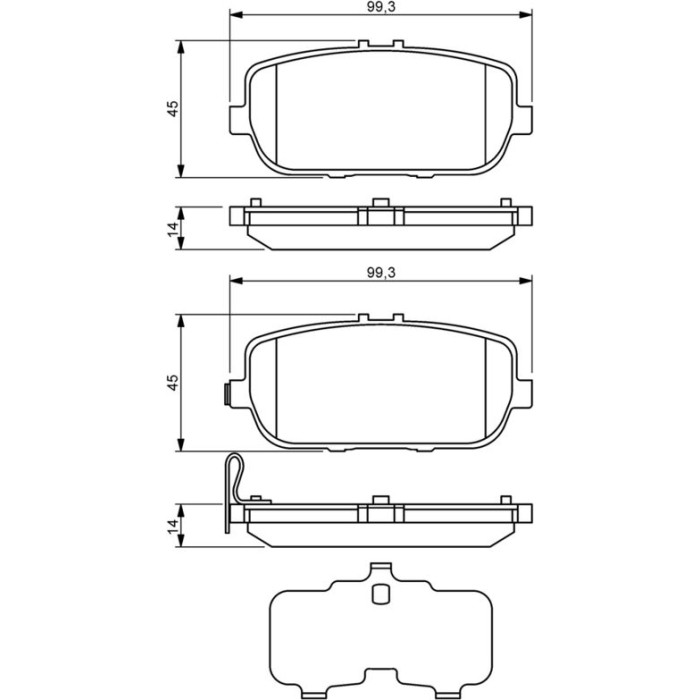 Bosch Bremsbelagsatz 0 986 494 190 Bosch Bremsbelagsatz 0 986 494 190