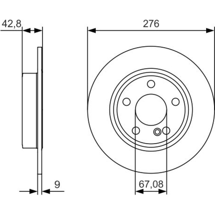 Bosch Bremsscheibe 0 986 479 A03