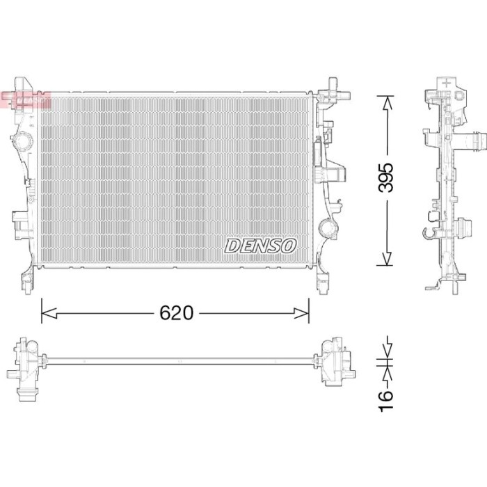 Denso Motorkühler DRM09044 Denso Motorkühler DRM09044