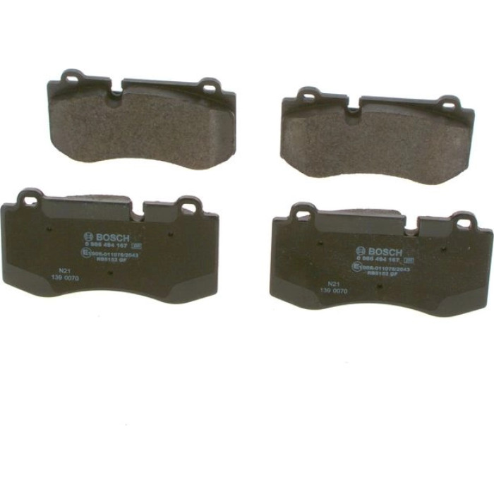 Bosch Bremsbelagsatz 0 986 494 167 Bosch Bremsbelagsatz 0 986 494 167