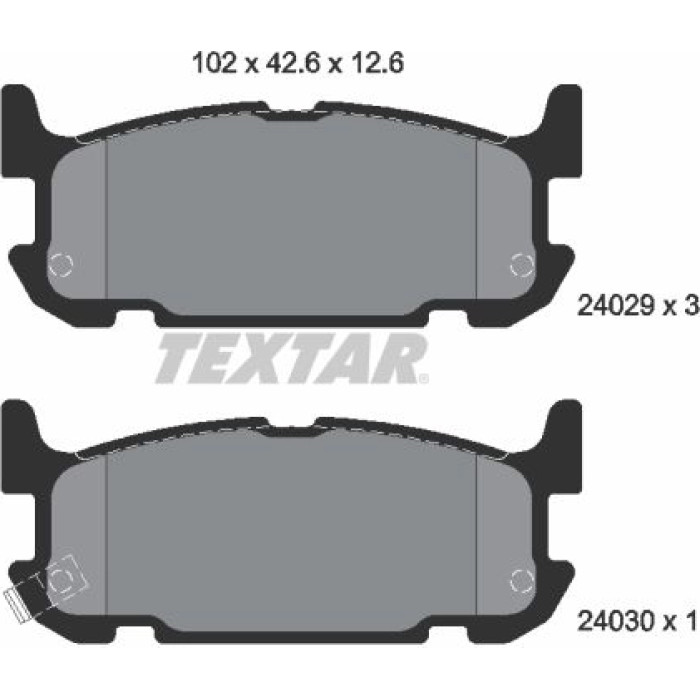 Textar Bremsbelagsatz 2402901