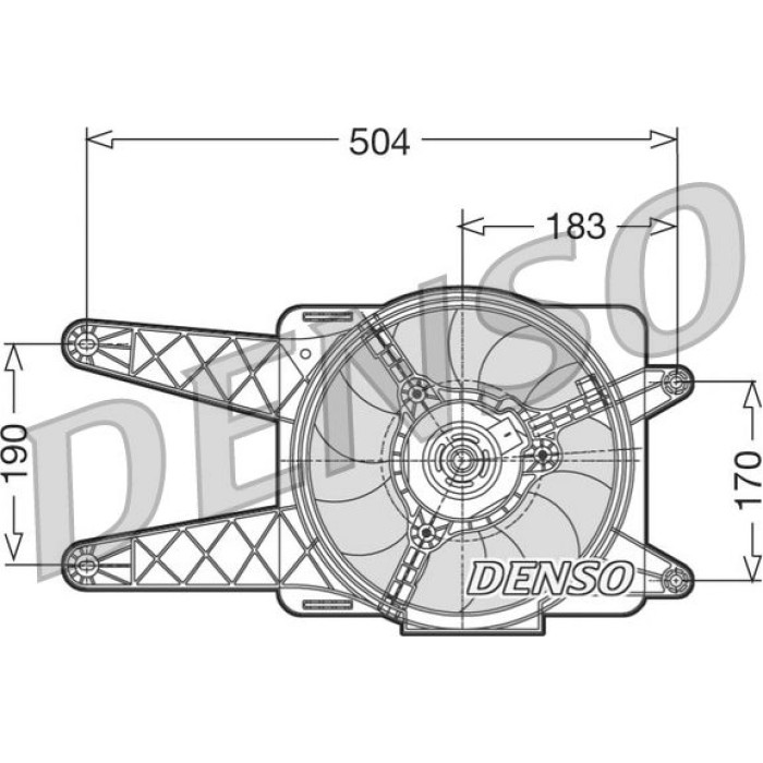 Denso Kühlerlüfter DER09016