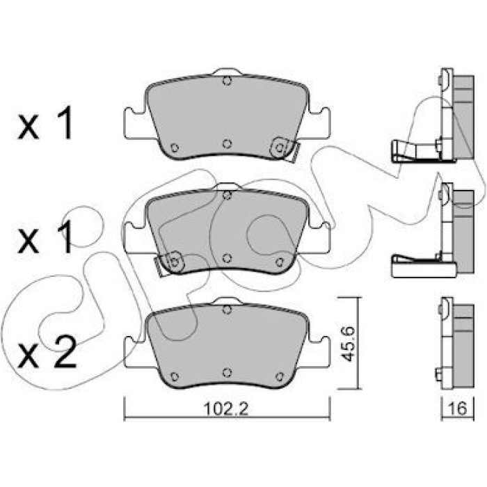 CIFAM Bremsbelagsatz, Scheibenbremse 822-796-0 CIFAM Bremsbelagsatz, Scheibenbremse 822-796-0