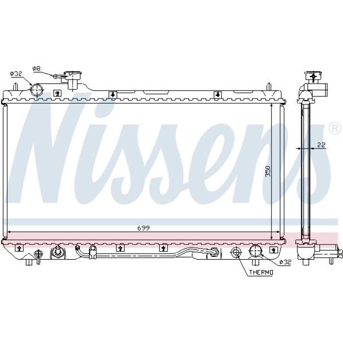 Nissens Wasserkühler PKW 64630A Nissens Wasserkühler PKW 64630A