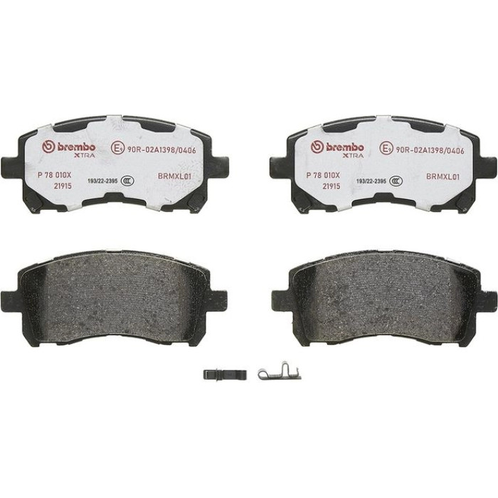 P 78 010X Brembo Xtra Bremsbelagsatz Vorder-/Hinterachse – P 78 010X – 138 x 60 x 17 mm – Bremssystem Akebono – OE Nummer AY040FJ004 P 78 010X Brembo Xtra Bremsbelagsatz Vorder-/Hinterachse – P 78 010X – 138 x 60 x 17 mm – Bremssystem Akebono – OE Nummer AY040FJ004