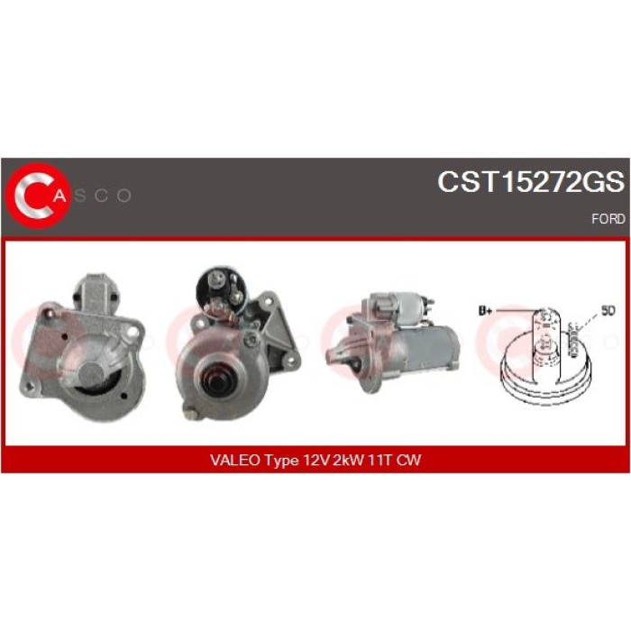 CASCO Anlasser CST15272GS CASCO Anlasser CST15272GS