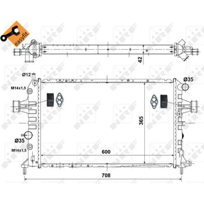 NRF Kühler 55351 NRF Kühler 55351