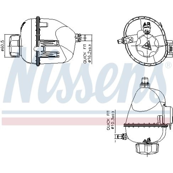 Nissens Kühlmittel-Ausgleichsbehälter 996317 Nissens Kühlmittel-Ausgleichsbehälter 996317