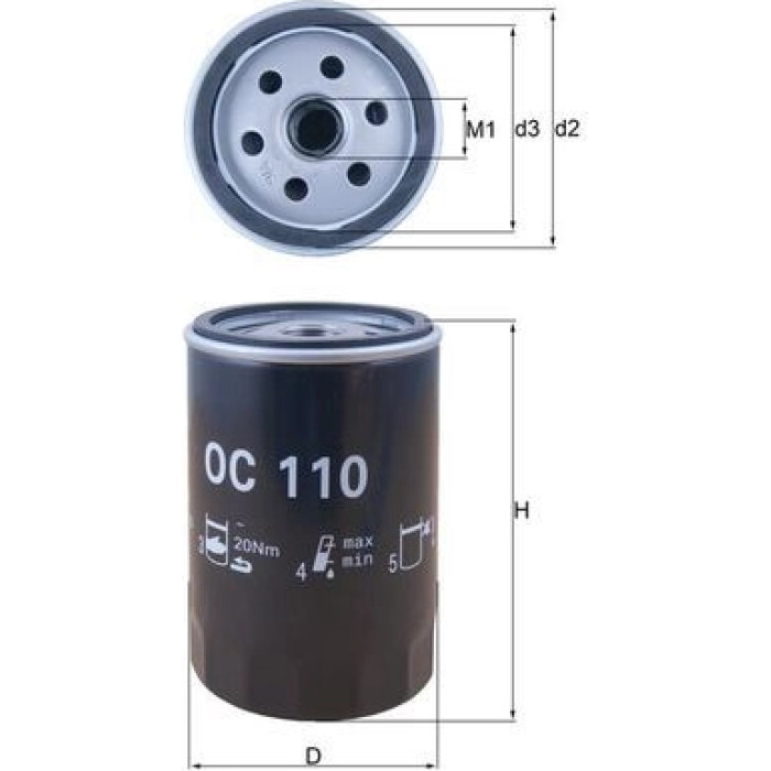 Mahle Original Ölfilter OC 110