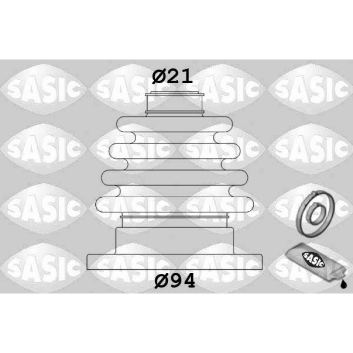 4003444 SASIC Faltenbalgsatz, Antriebswelle 4003444 4003444 SASIC Faltenbalgsatz, Antriebswelle 4003444