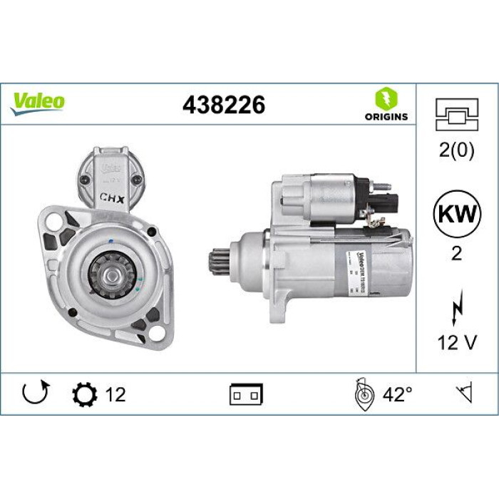 Valeo Anlasser 438226 Valeo Anlasser 438226