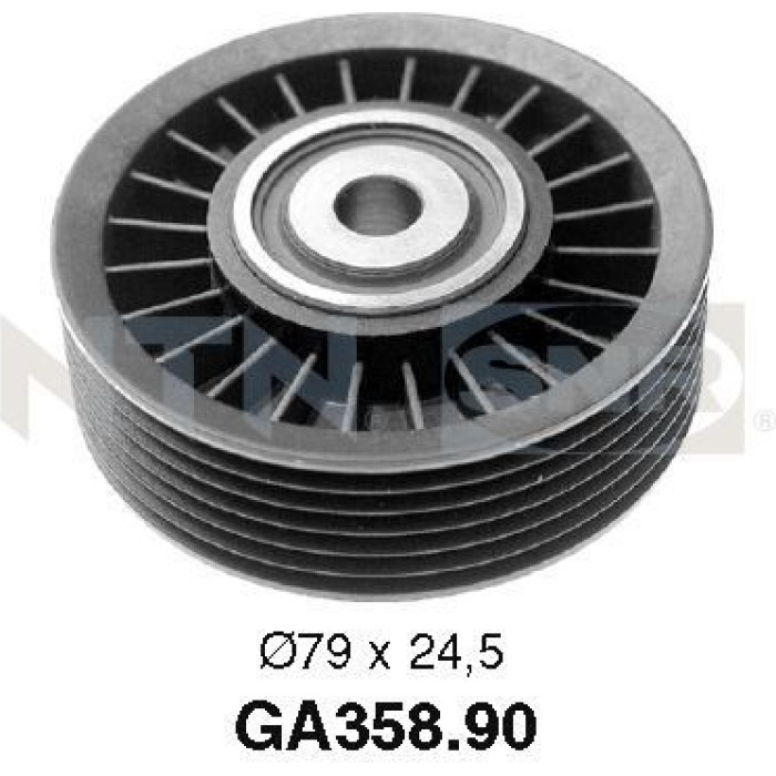 SNR Umlenk-/Führungsrolle, Keilrippenriemen GA358.90 SNR Umlenk-/Führungsrolle, Keilrippenriemen GA358.90