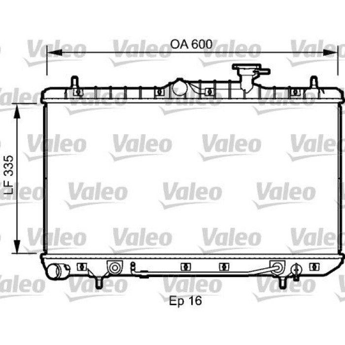 Valeo Motorkühler 734253 Valeo Motorkühler 734253