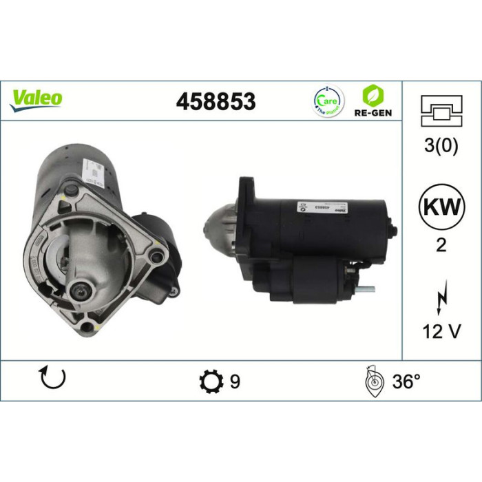 Valeo Anlasser 458853 Valeo Anlasser 458853