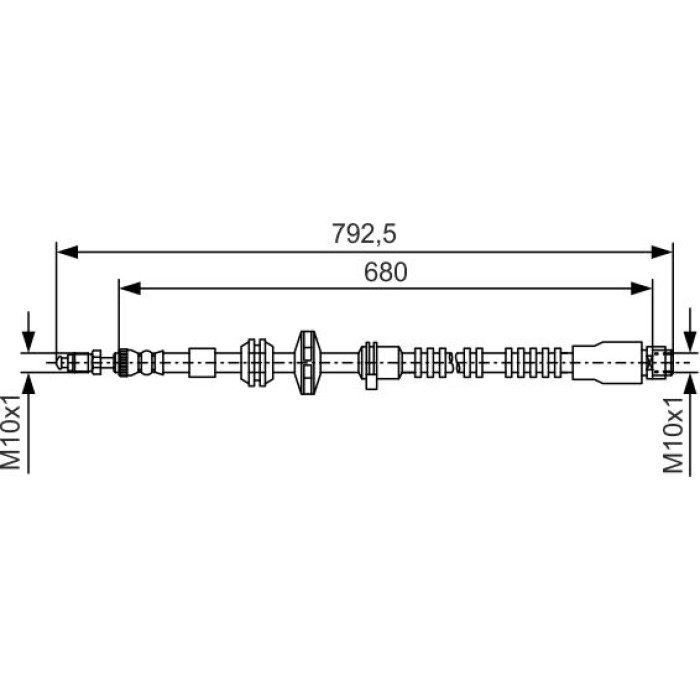 Bosch Bremsschlauch 1987481546