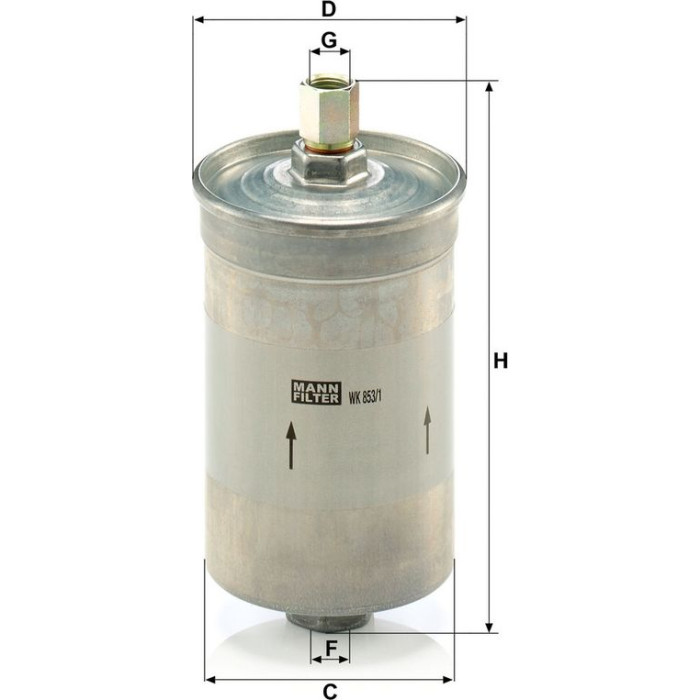 WK 853/1 MANN-FILTER Kraftstofffilter WK 853/1 WK 853/1 MANN-FILTER Kraftstofffilter WK 853/1