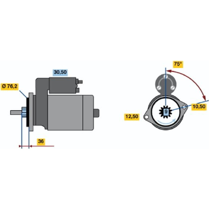 Bosch Starter 0 986 010 530 Bosch Starter 0 986 010 530
