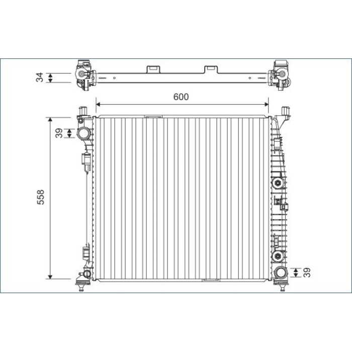 Valeo Motorkühler 701167 Valeo Motorkühler 701167