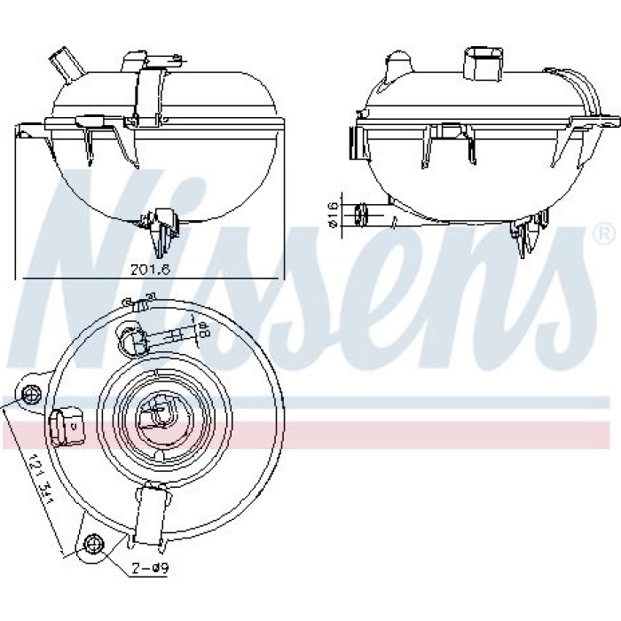Nissens Kühlmittel-Ausgleichsbehälter 996130 Nissens Kühlmittel-Ausgleichsbehälter 996130