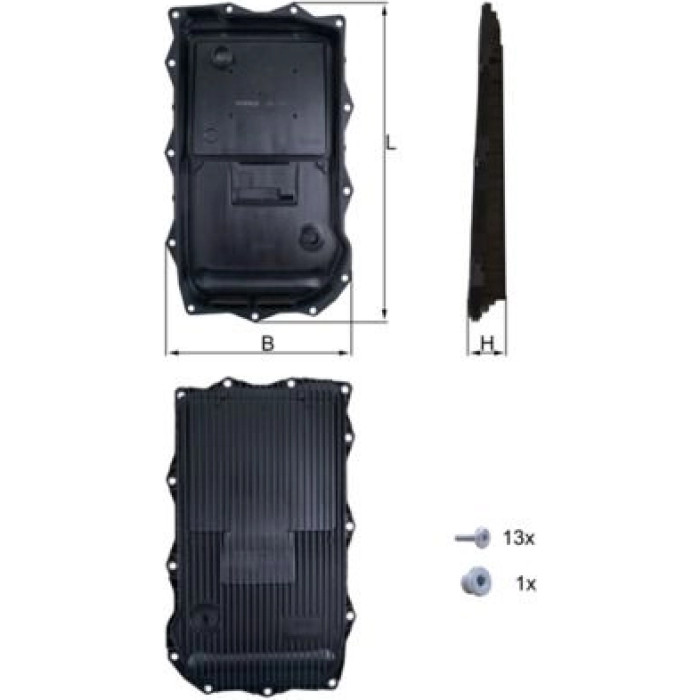 MAHLE Ölwanne, Automatikgetriebe HX 184KIT MAHLE Ölwanne, Automatikgetriebe HX 184KIT