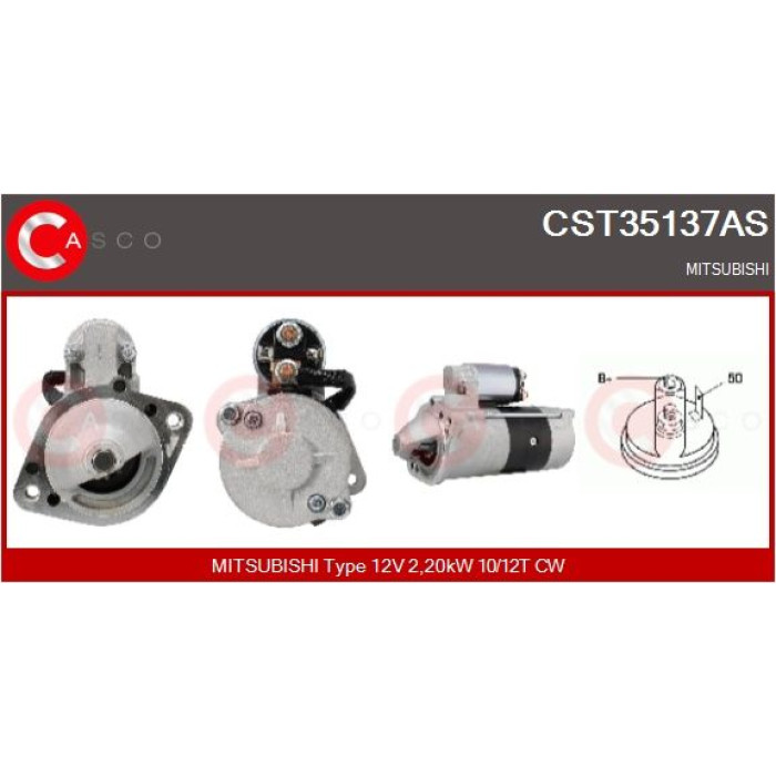 CASCO Anlasser CST35137AS CASCO Anlasser CST35137AS