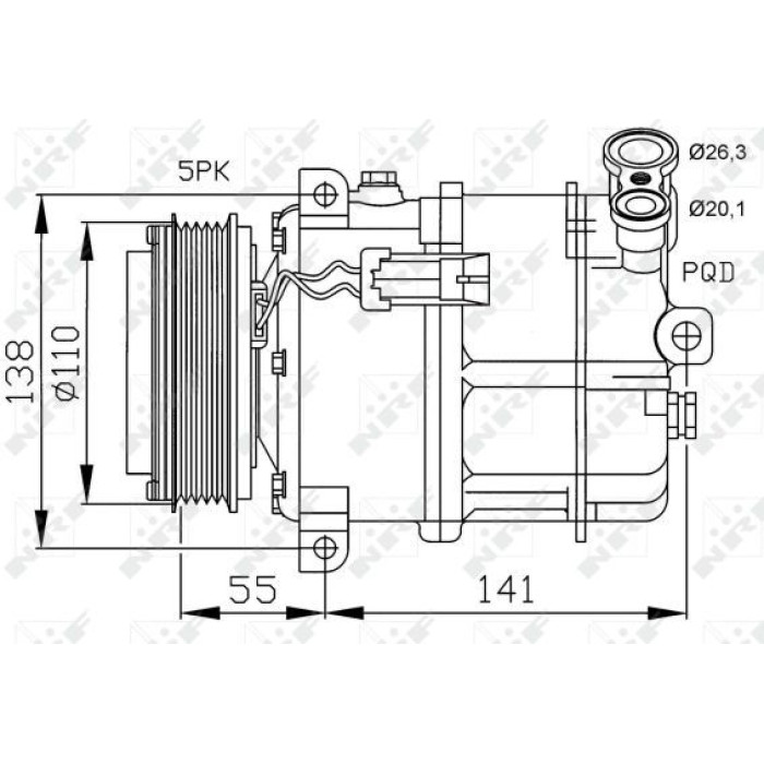 32312 NRF Kompressor 32312 32312 NRF Kompressor 32312