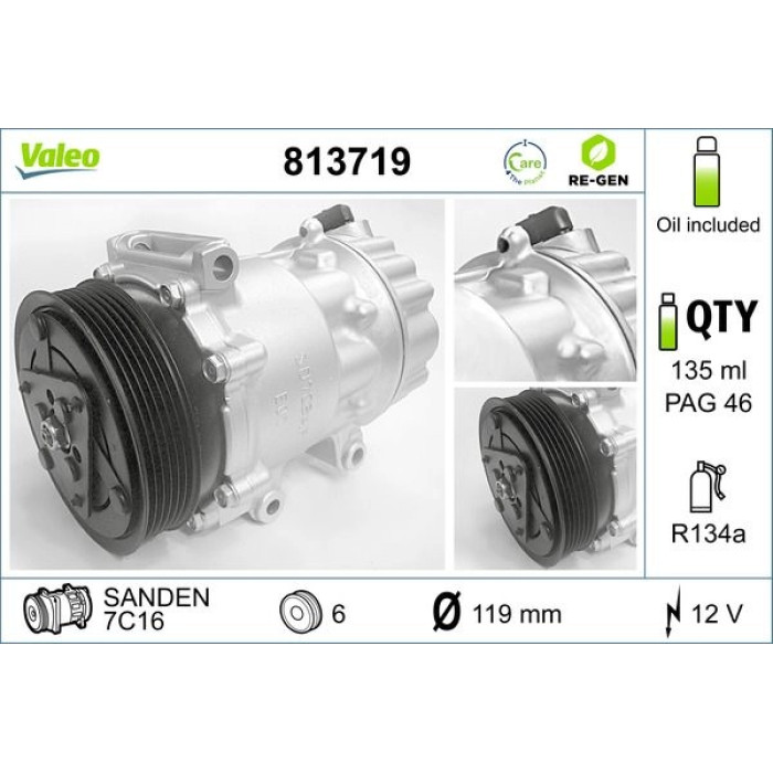 813719 Valeo Kompressor 813719