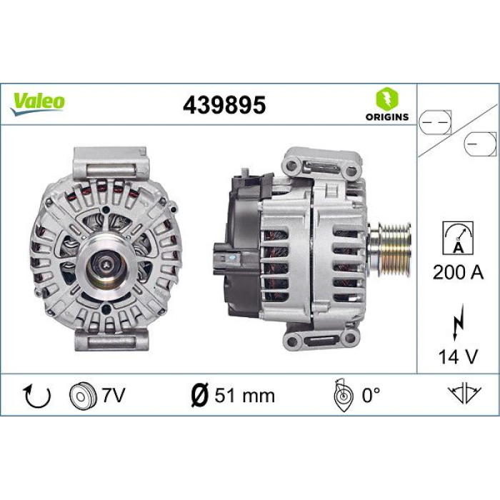 Valeo Lichtmaschine 439895 Valeo Lichtmaschine 439895