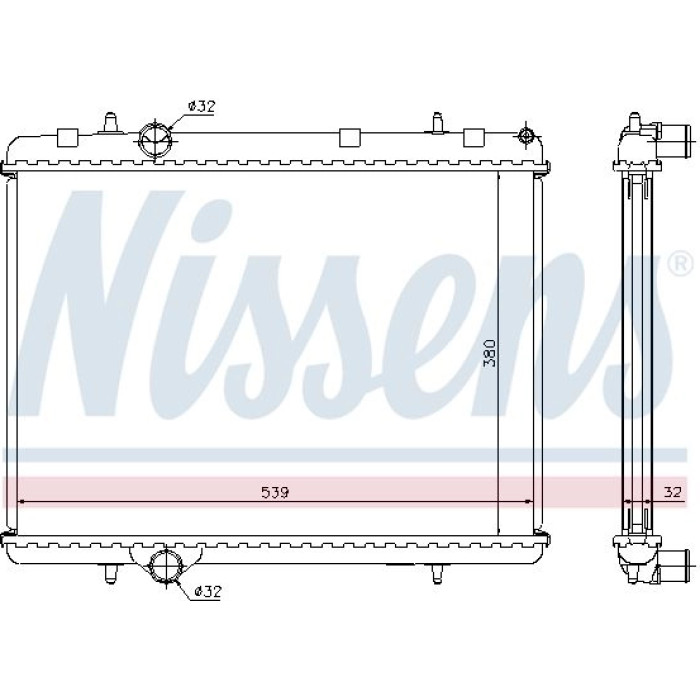 Nissens Wasserkühler PKW 636006 Nissens Wasserkühler PKW 636006