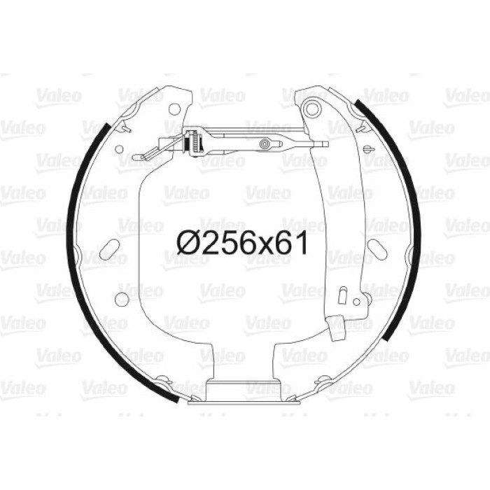 Valeo Bremsbacken 554588 Valeo Bremsbacken 554588