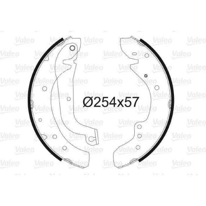 Valeo Bremsbacken 562631 Valeo Bremsbacken 562631