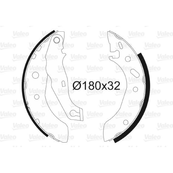 Valeo Bremsbacken 562635 Valeo Bremsbacken 562635