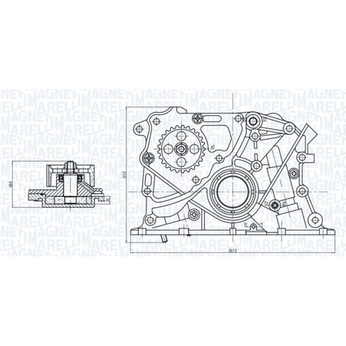 Magneti Marelli Ölpumpe 351516000122 Magneti Marelli Ölpumpe 351516000122