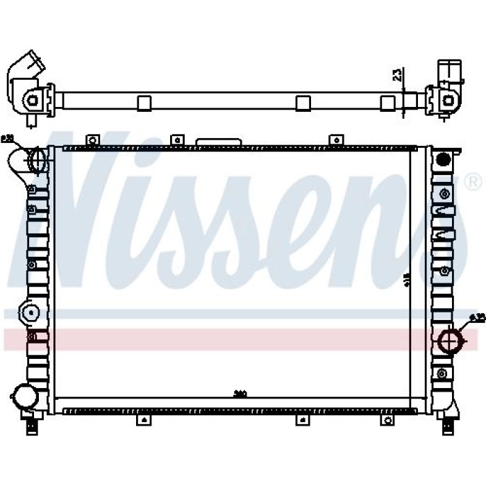 Nissens Wasserkühler PKW 60044 Nissens Wasserkühler PKW 60044
